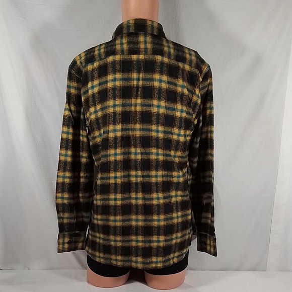 Men's Levi's Relaxed Fit Flannel Worker Overshirt Scottie Plaid Desert Sz: M-NWT - Picture 3 of 4